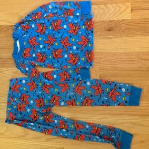Hanna Andersson 6-7 Dragon Long Sleeved Pajamas